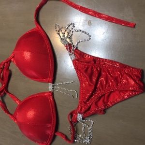 Bodybuilding competition bikini